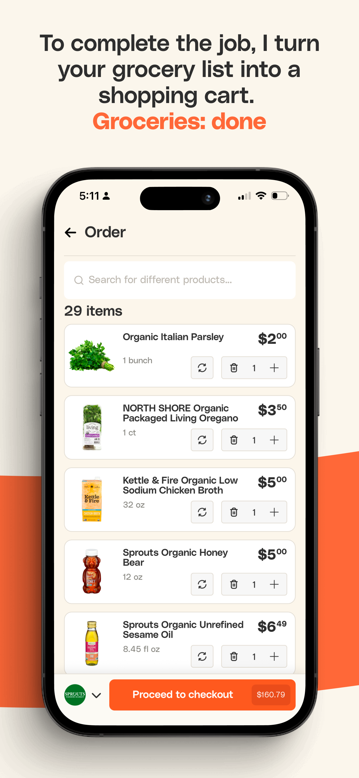 Ollie for Meals: Meal Planning