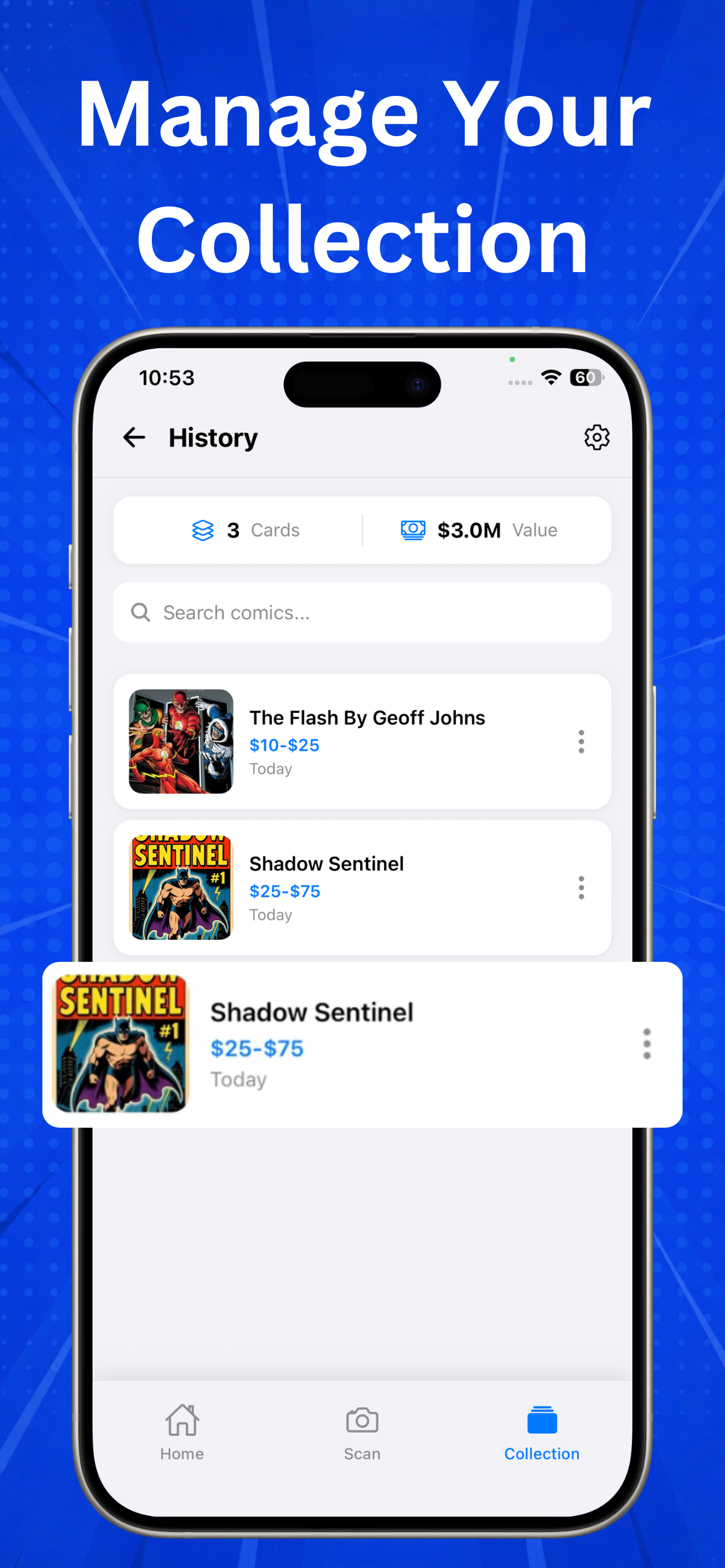 Comic Book Scanner Snap