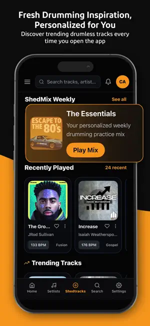 Shedtracks: Drumless Tracks screenshot 3
