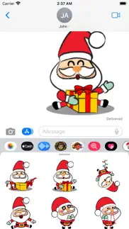 santa kawaii stickers packs iphone screenshot 2
