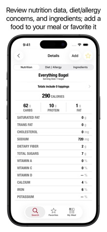 Nutrition - Univ. of Arizona app screenshot 3