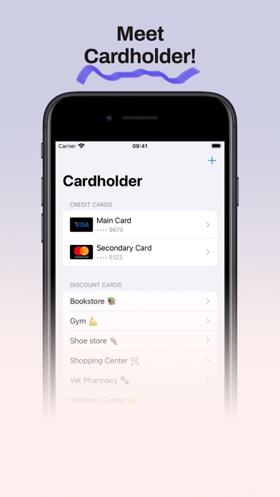 Screenshot 1 of Cardholder: All Cards, One App App