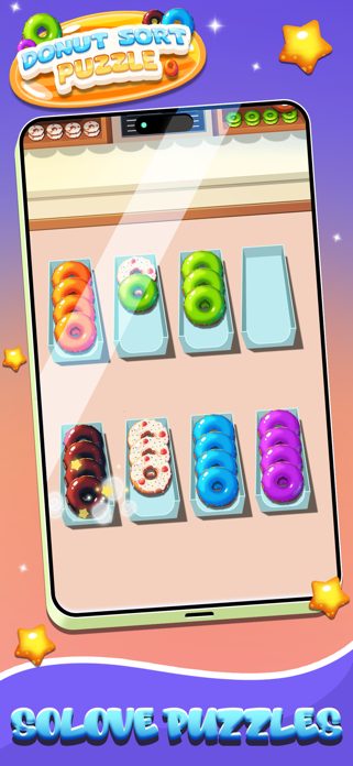 Donut Sort Puzzle Screenshot 4 of 10