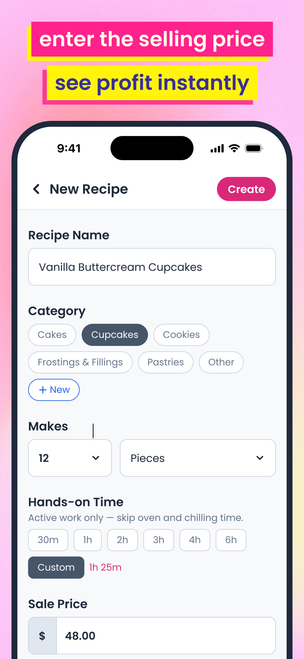 Cake Cost Calculator - Cakey screenshot 3