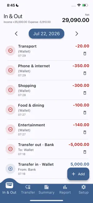 My Money Pocket screenshot 2