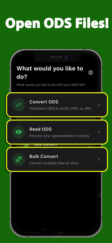 ODS Reader - ODS To XLSX-PDF - Utilities App | MWM