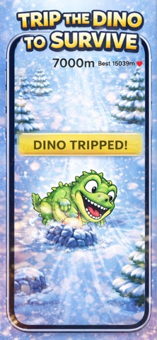 DinoSki: Endless Runner Game Screenshot 2 of 7
