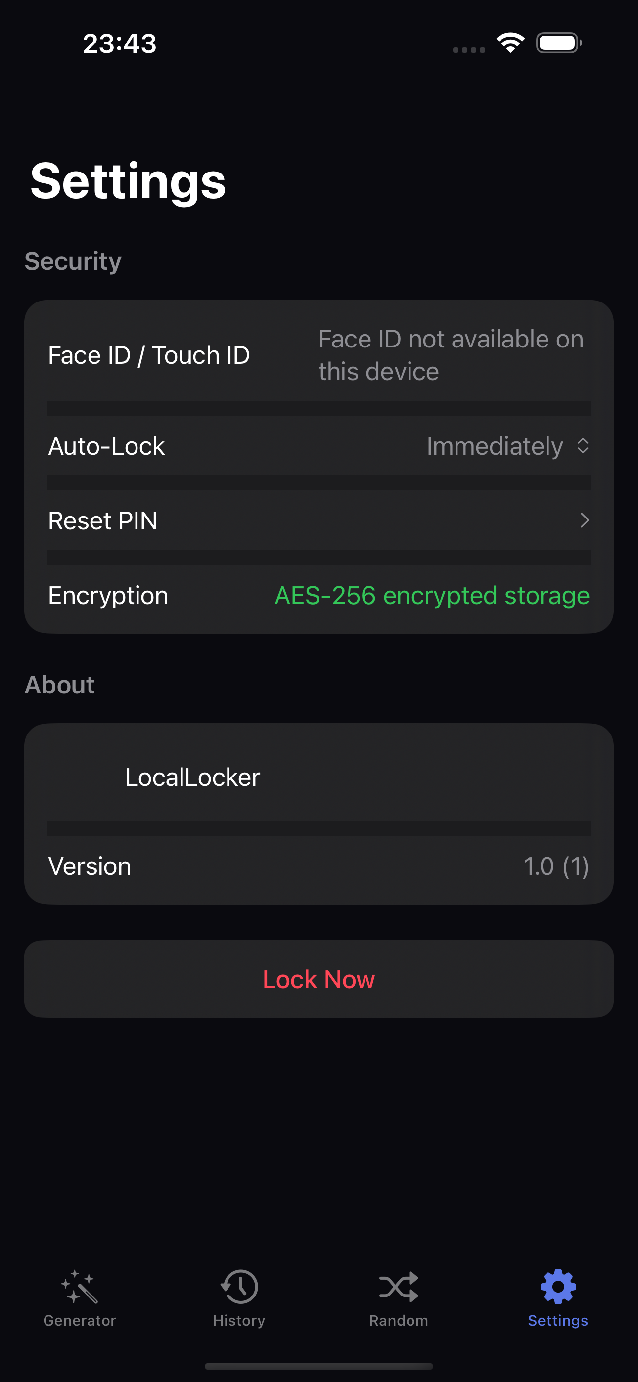 LocalLocker - Pwd Generator screenshot 4