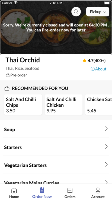 Thai Orchid. Screenshot