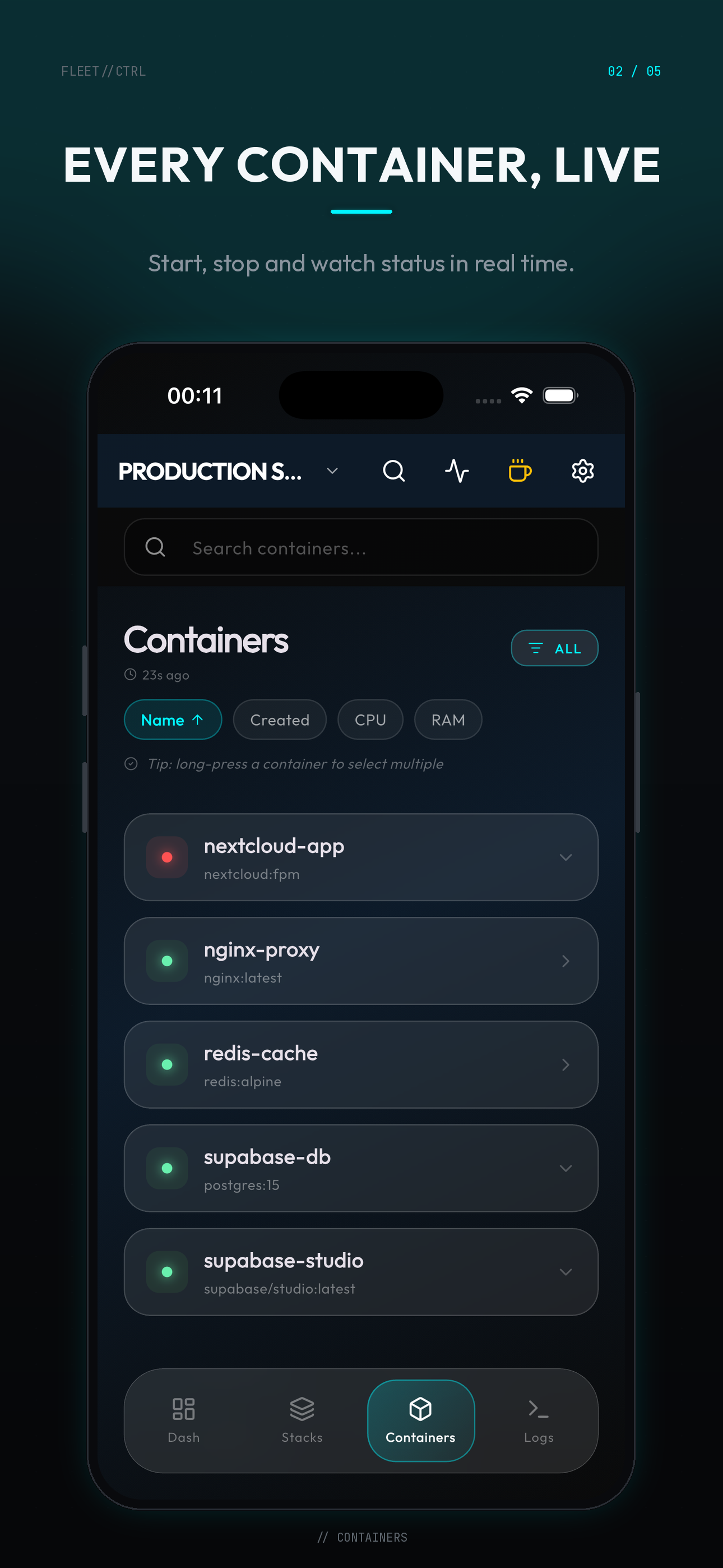 Container Manager for Docker