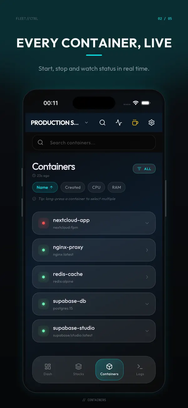 #3. Container Manager for Docker (iOS) Tekijänä: Antonios Freris