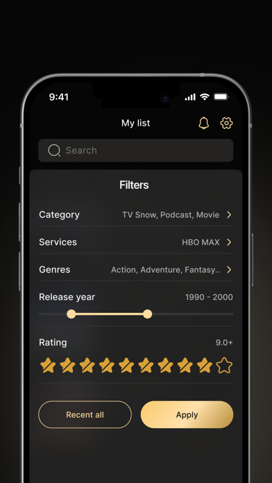 WeWatch! iPhone screenshot 9 - Entertainment app