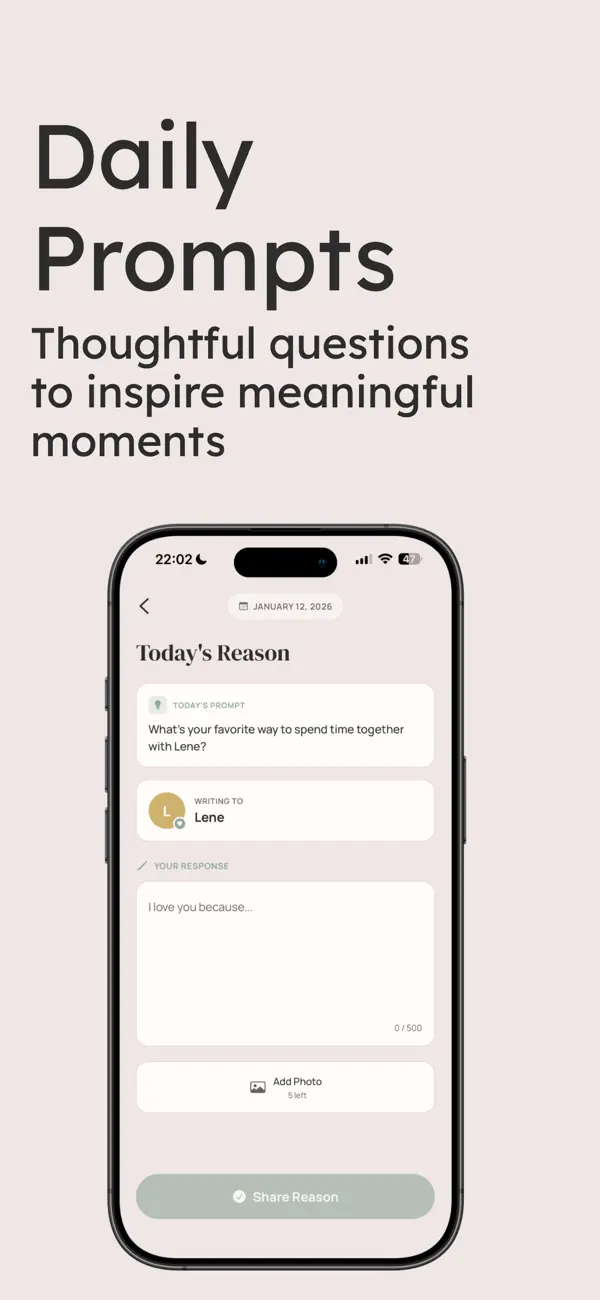 Screenshot #2 pour Couple Tracker: 365 Reasons