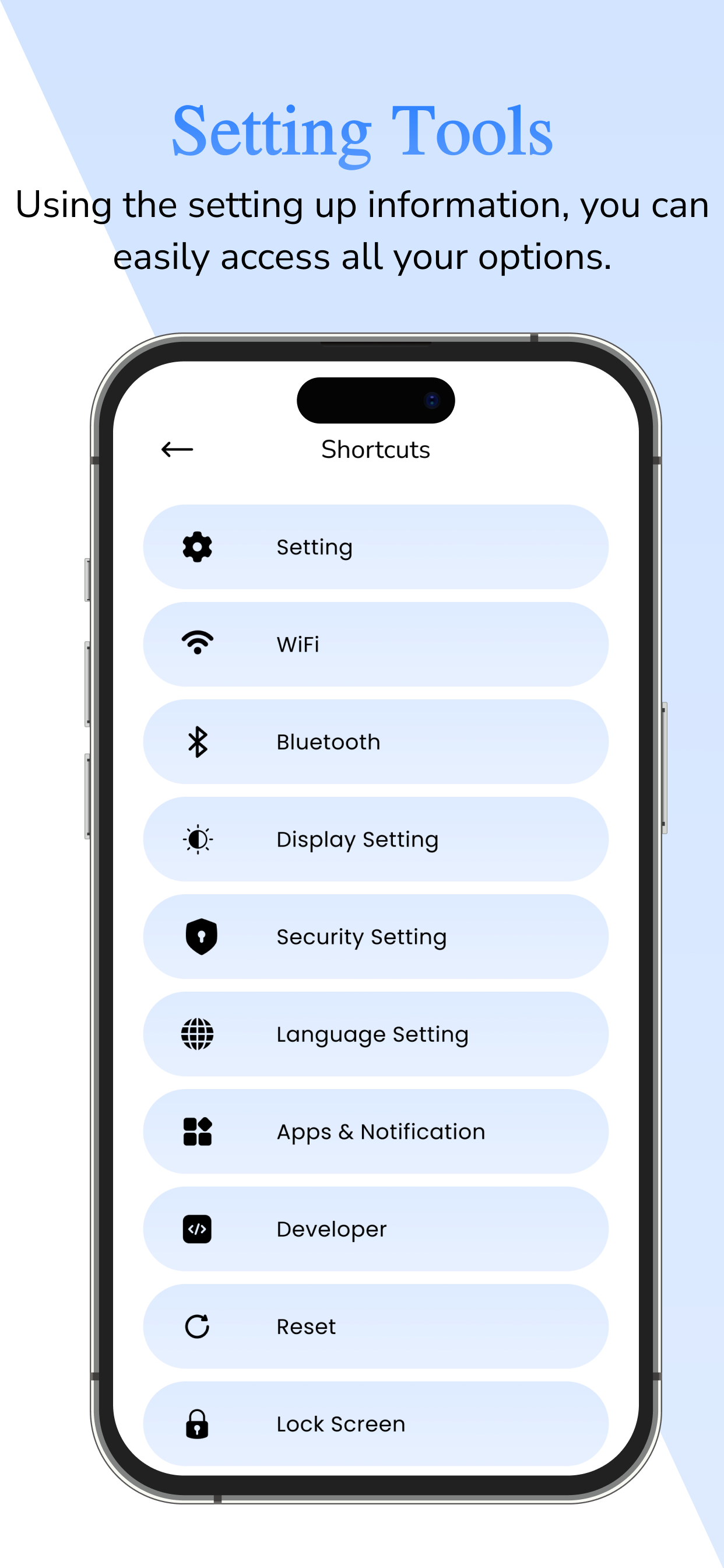 My Device Settings – Tools