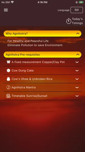 Agnihotra Timing(Madhavashram) screenshot 2