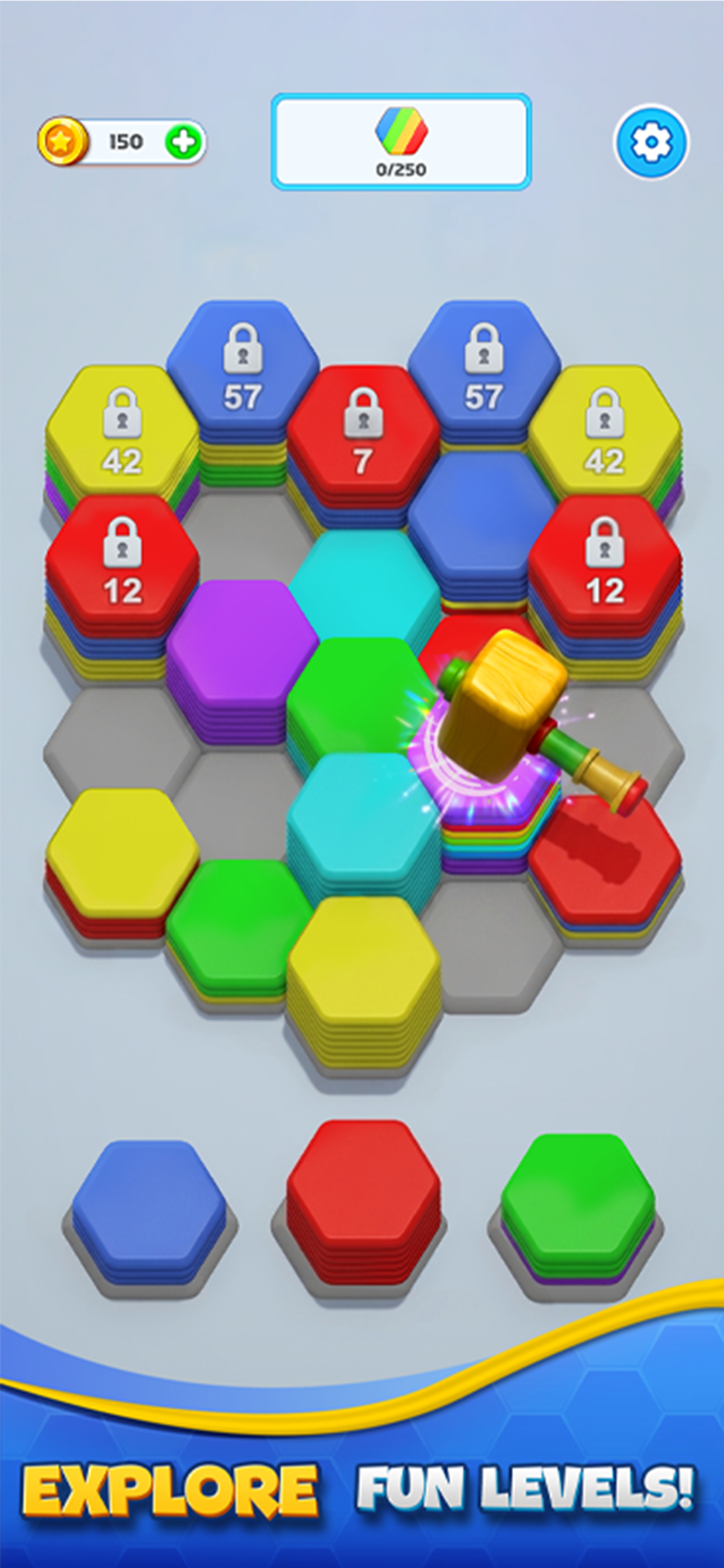 Hexa Tile: Merge Sort