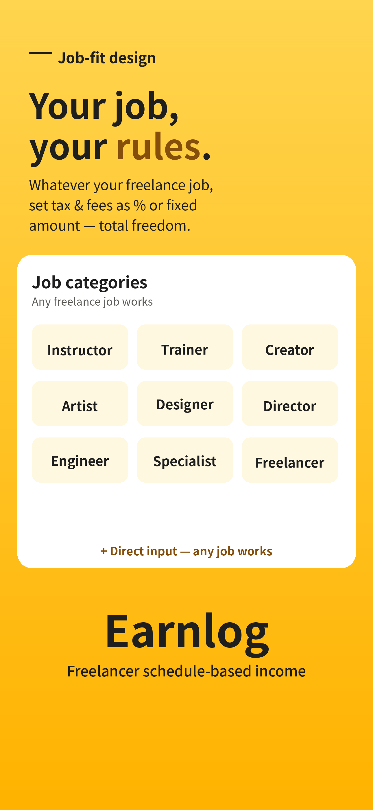 Earnlog: Freelance Calendar