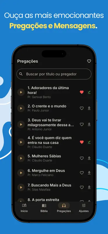 Bíblia Sagrada Estudos e Áudio screenshot 3 of 6