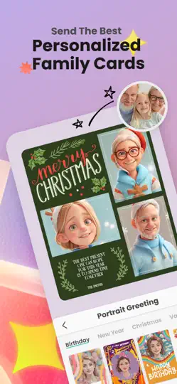Screenshot von PicParty AI Collage Editor auf dem iPhone 1