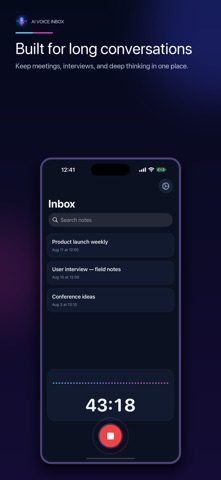 Voice Inbox: AI Notes Screenshot 2 of 6