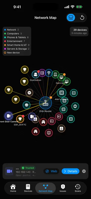 Crios ネットワークスキャナ&マップ screenshot 3 of 10