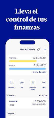 BBVA Perú | Banca Móvil iPhone screenshot