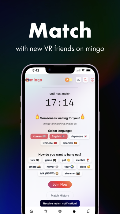 Screenshot #3 pour mingo - Find new VR friend