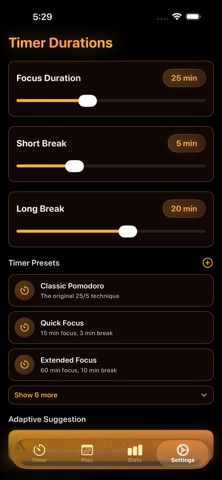 Lumeni - Focus Timer Screenshot 8 of 9