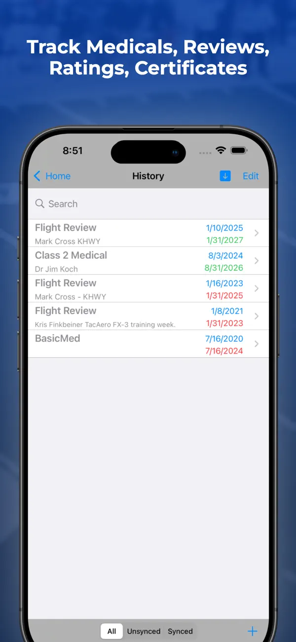 Screenshot #2 pour Logbook Pro Flight Logbook