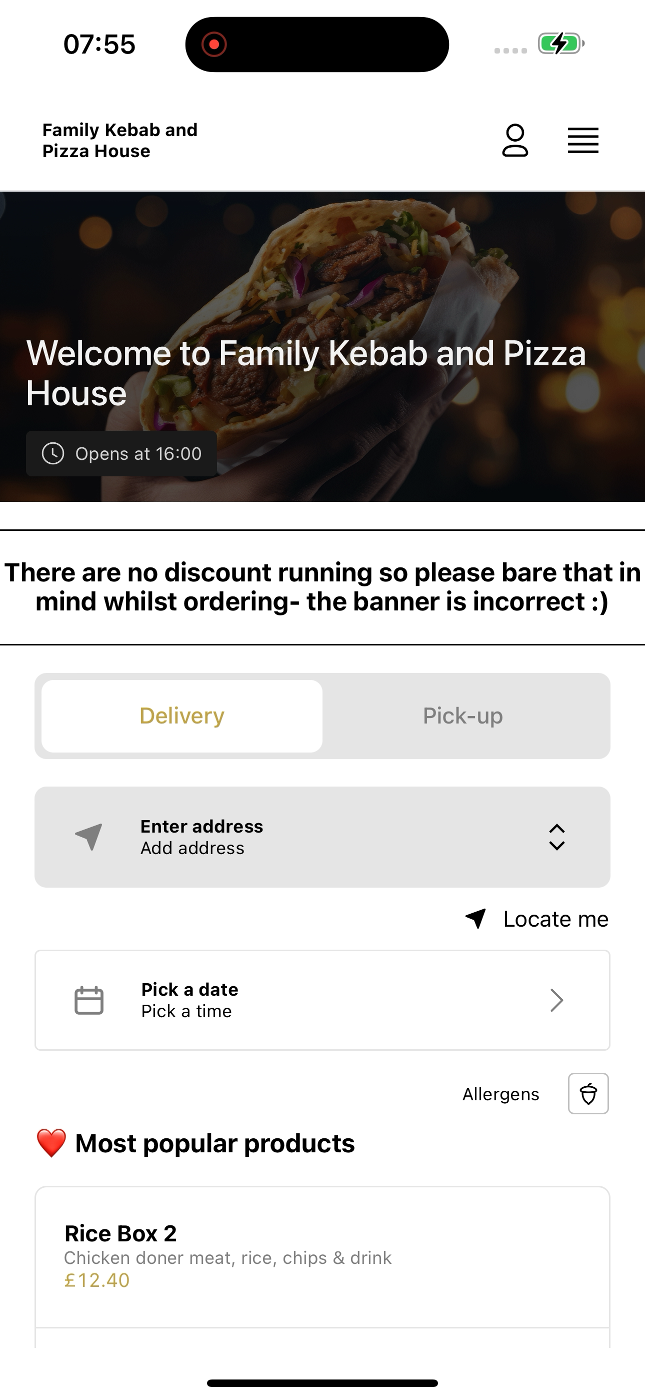 Family Kebab and Pizza House screenshot 6