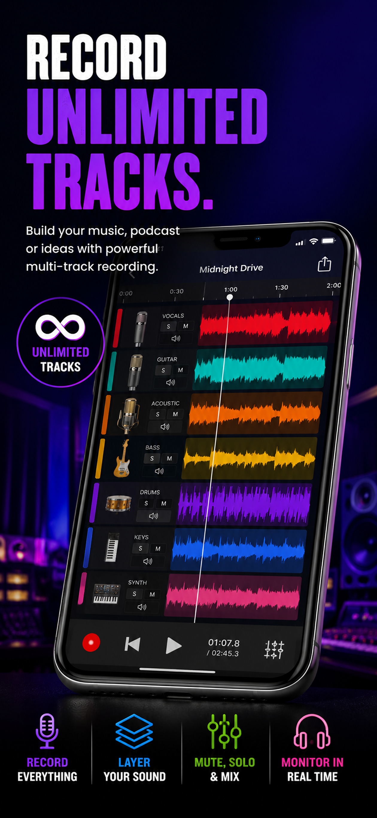 MicSwap MultiTrack Pro: Studio screenshot 3
