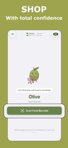 Olive Food Scanner Screenshot 1 of 4