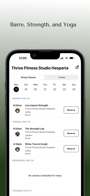 Thrive Fitness Group screenshot 3