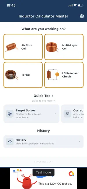 Inductor Calculator Master screenshot 1