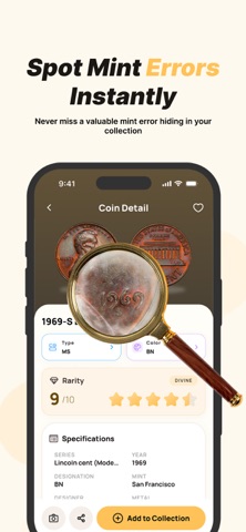 CoinKnow: Coin Identifier iPhone screenshot