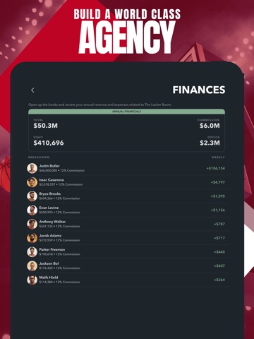 Basketball Agent Manager Star iPad screenshot