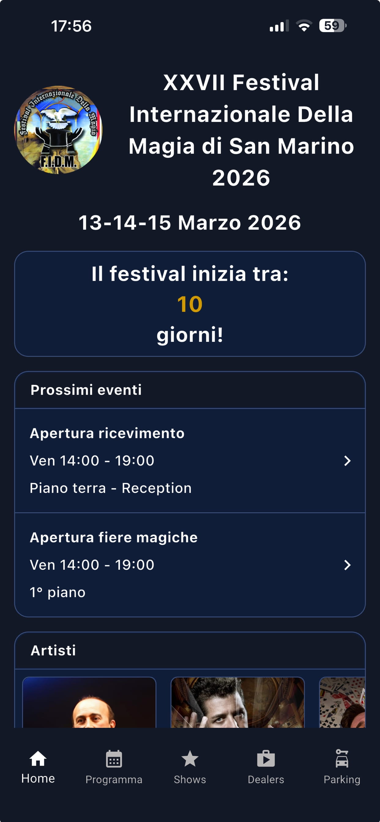 Festival Magia San Marino '26