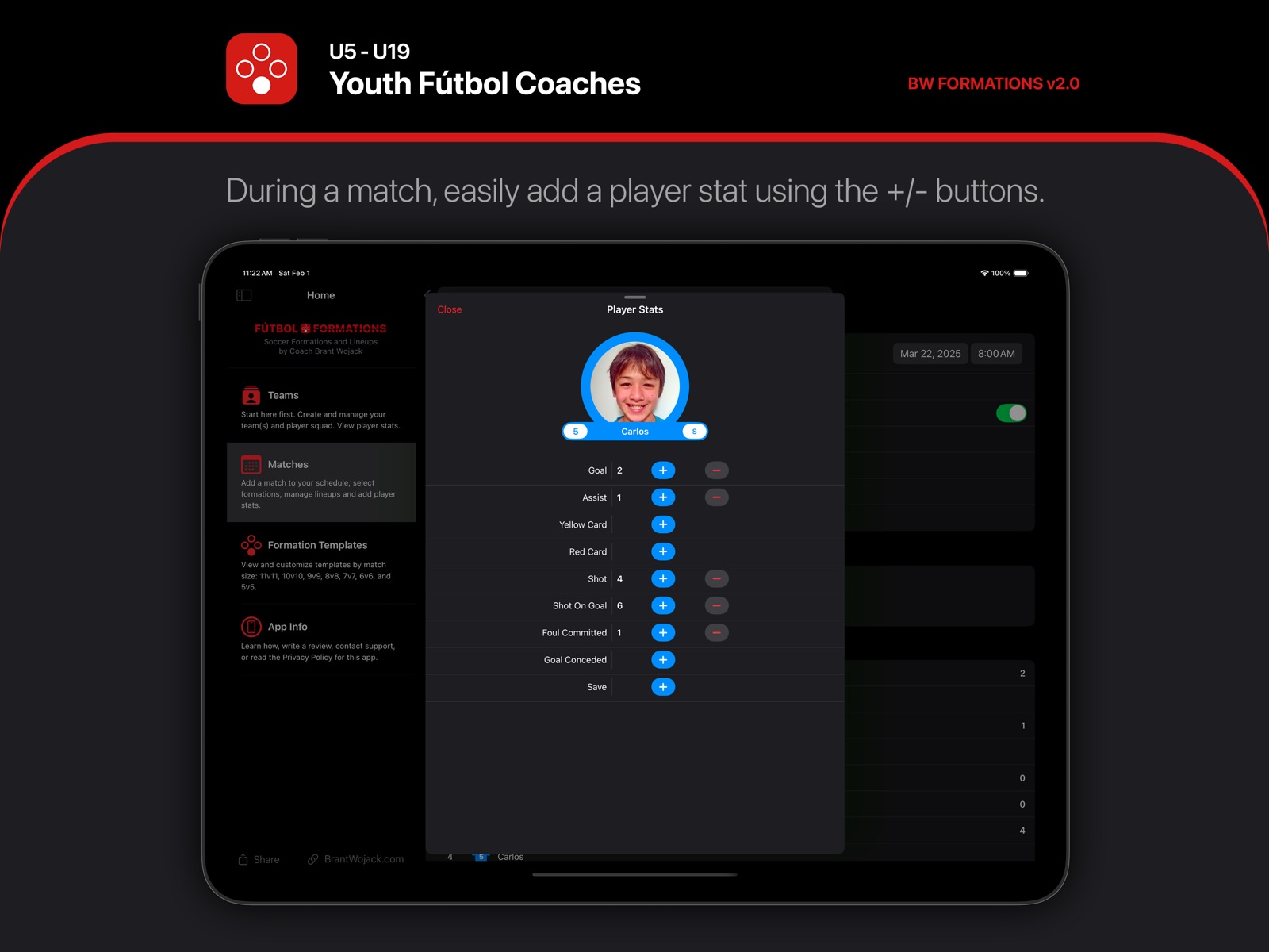 BW Fútbol Formations ipad screenshot 2
