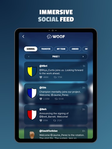 FootLord - Football Manager iPad screenshot