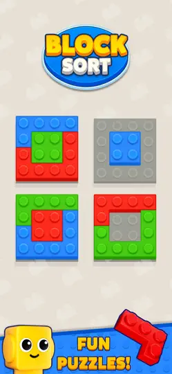 Скриншот Block Sort - Color Puzzle на iPhone 1