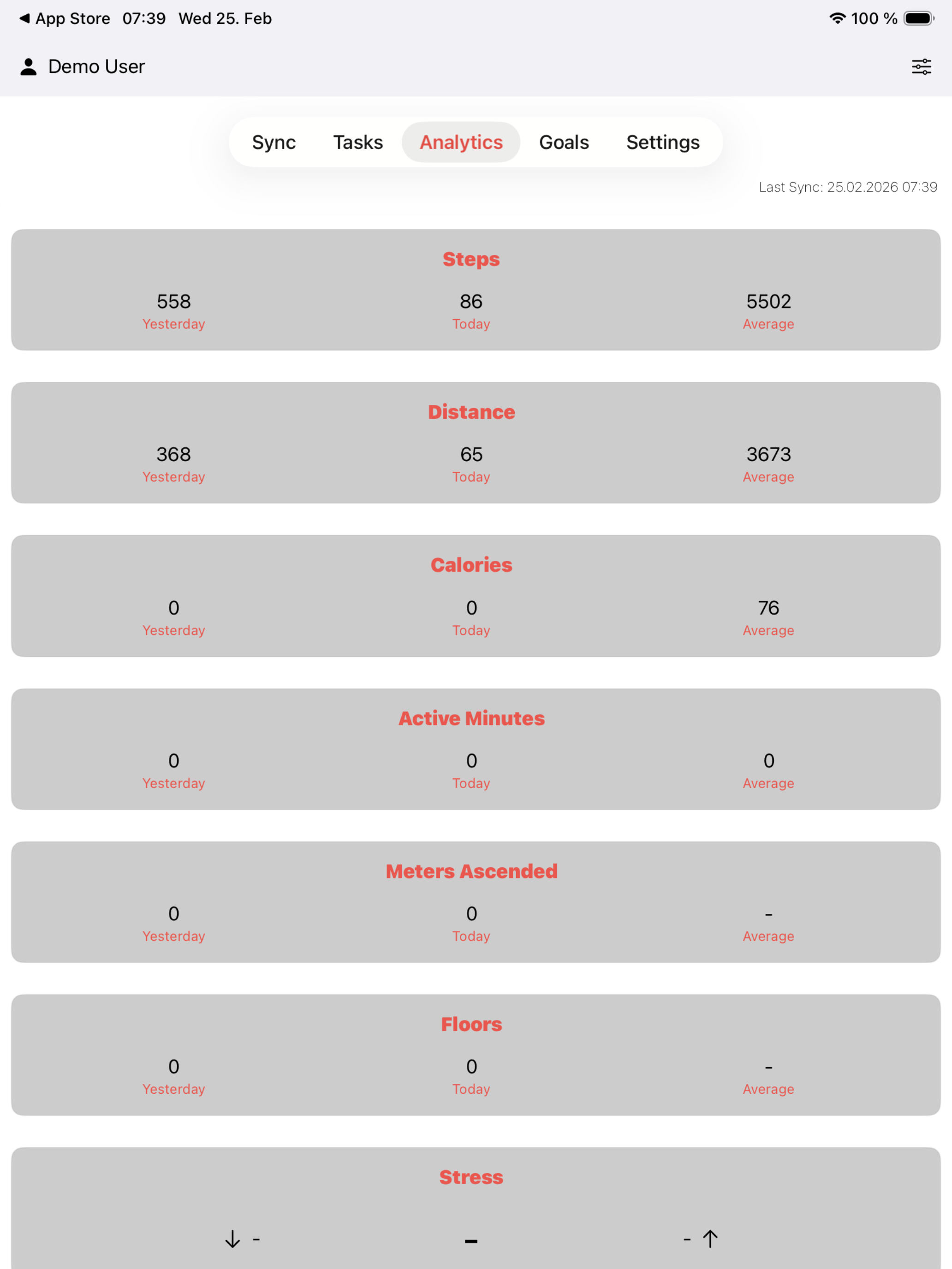 Fitrockr Sync