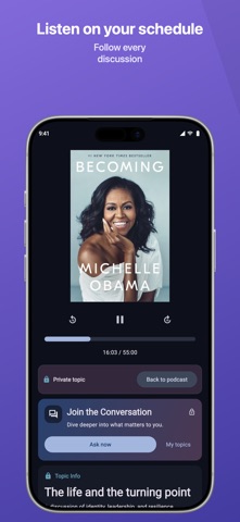 Resonate: AI Book Podcasts iPhone screenshot