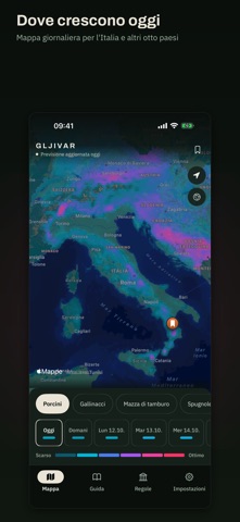 Gljivar — previsioni funghi iPhone screenshot 1