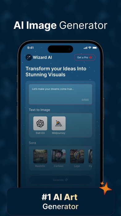 Wizard AI - AI Image Generator Screenshot