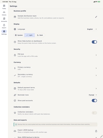 Vedorpro iPad screenshot