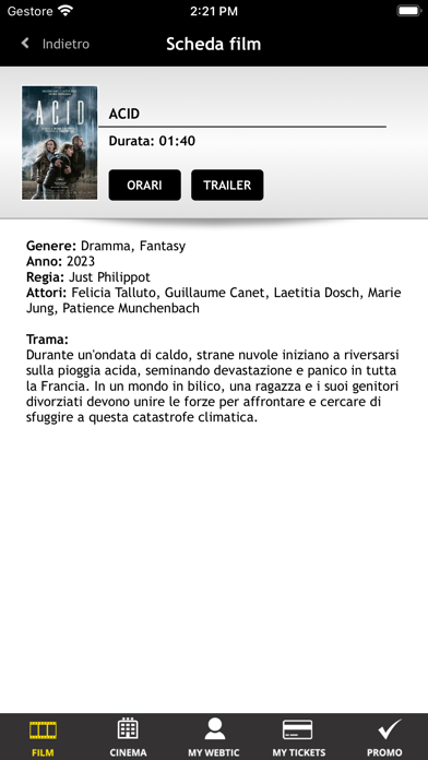 Webtic Cineland Ostia Cinema Screenshot