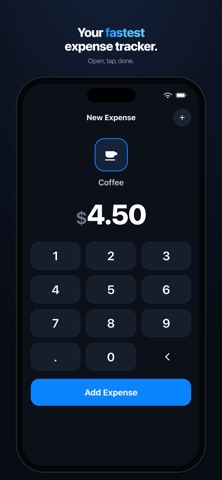 QuickSpend: Expense Tracker iPhone screenshot