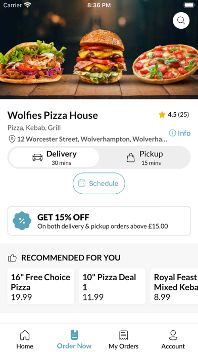 Wolfies Pizza House Screenshot