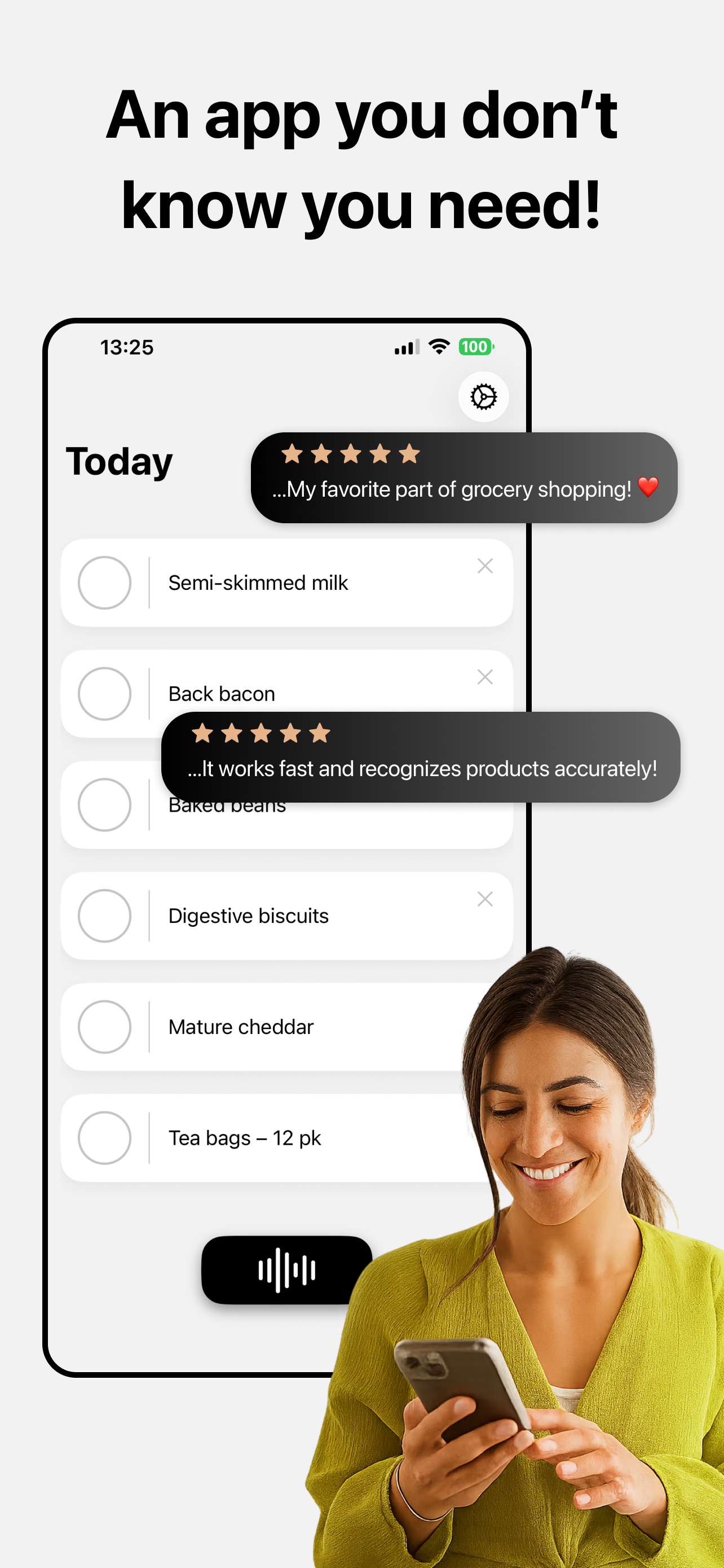 Shopping list maker - Voice! screenshot 3
