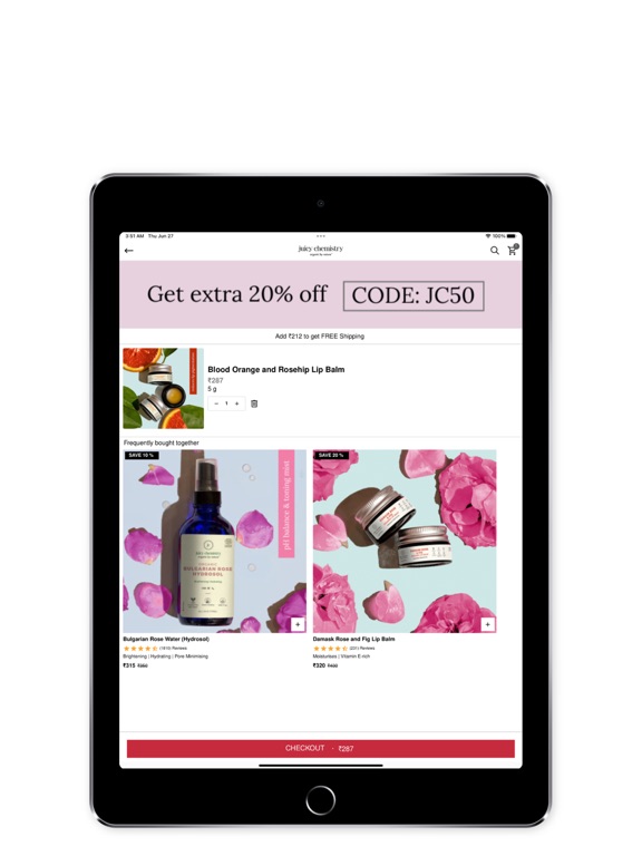 Juicy Chemistry iPad screenshot 5 - Shopping app